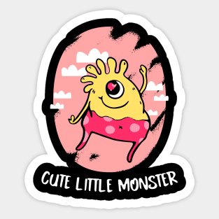 Cute Little Monster Sticker